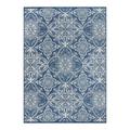 Better Homes & Gardens Woven Reversible Medallion Outdoor Rug - 7 x 10 - Polypropylene - Blue