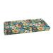 Humble and Haute Humble + Haute Indoor/ Outdoor Blue Multi Floral Bench Cushion 37 to 48 45 in w x 19 in d