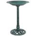 ZENY 28 Height Garden Resin Vintage Freestanding Bird Bath Bowl Green