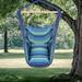 Kepooman Hammock Chair Hanging Rope Swing Seat-Max 250lbs Capacity Extra Large Hanging Swing with Pillows Blue