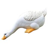 Exquisite Garden Statues Duck Animal Figurines Craft Carving Resin Hand Small