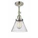 Innovations Lighting - Cone - 1 Light Semi-Flush Mount In Industrial Style-14.5
