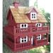 Home Bazaar HB-6102PHRS Novelty Cottage Birdhouse- Classic Series -Red