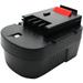 UpStart Battery Black & Decker SX7500 Battery Replacement - For Black & Decker 14.4V HPB14 Power Tool Battery (2000mAh NICD)