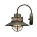 Globe Electric Liam 1-Light Bronze Outdoor Indoor Wall Sconce with Frosted Glass Shade 44097