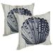 Blazing Needles CO-JO15-05-S2 Spun Polyester Outdoor Throw Pillows Tropical - Set of 2