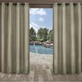 Exclusive Home Curtains Biscayne Indoor/Outdoor Two Tone Textured Grommet Top Curtain Panel Pair 54x84 Natural