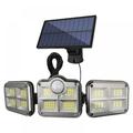 Solar Lights Outdoor Motion Sensor - New Upgrade Rotatable 122 LEDs Solar Powered Security Light IP67 Waterproof Led Outdoor Lights Super Bright Solar Wireless Wall Light With 3 Modes