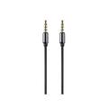 Monoprice Audio Cable - 3 Feet - Black | Auxiliary 3.5mm TRRS Audio & Microphone Cable - Slim Durable Gold plated for smartphone mp3 player laptop - Onyx Series