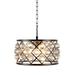 1214D16PN-RC 16 Dia. x 9 H in. Madison Pendant Lamp - Polished Nickel Royal Cut Crystal Clear