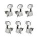 Suzicca 6pcs Sealed Guitar String Pegs Locking Tuners 3L3R Tuning Pegs String Tuners Electric Acoustic Guitar Tuner Machine Heads Knobs 3 Left 3 Right