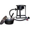 King Kooker #1650 - 16 Portable Outdoor Cooker Package with Cast Iron Dutch Oven