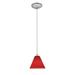 Access Lighting Japanese Lantern 12 inch Steel Fluorescent Rod Pendant with White Lined Shade