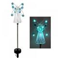 Solar Angel Garden Stake Lights LED Garden Decorations Multicolor Angel Solar Outdoor Garden Lights Cemetery Decorations for Grave Yard Memory Sympathy Gifts Favor