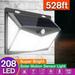 Solar LED Lights Solar Sensor Motion Light 208 LED Outdoor Lamp Waterproof (2 Pack) EXGREEM