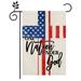 Independence Day Memorial Day Flags 4th of July Garden Flag Vertical Double Sided Garden Flag Yard Outdoor Home Decoration (12.5 x 18 inch)