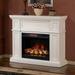 ClassicFlame Artesian 52 Infrared Electric Fireplace Mantel Package - White 28WM426-T401