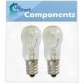 2-Pack WE05X20431 Dryer Light Bulb Replacement for General Electric DWXR485GB2CC Dryer - Compatible with WE4M305 Dryer Drum Light Bulb