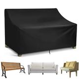 DONGPAI Outdoor Bench Cover Patio Loveseat Cover Durable Patio Furniture Cover Waterproof Outdoor Sofa Chair Cover 64 x 26 x 35