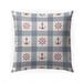 Anchor Galore Blue and Red Outdoor Pillow by Kavka Designs