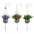 Macrame Plant Hangers Set of 3 Indoor Wall Hanging Planter Basket Flower Pot Holder Boho Home Decor 43 Inch Ivory