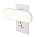 GE Ultrabrite LED Light Bar 100 Lumens Dusk-to-Dawn Sensor Auto/On/Off Switch Plug-in Night Light Ideal for Dark Spaces Bedroom Bathroom Kitchen Hallway Garage White 12498 1 Pack