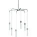 Volume Lighting Tristen 6-Light LED Indoor Chrome Chandelier