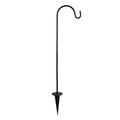 Dtydtpe Shepherd-Hooks for Bird-Feeder Lantern -Hook Garden-Stake - Stand Picture Hanging Strips Metal Side Hooks 4 Hooks Wall Hanger Shelf Door Coat Rack Long Wall Rod with Hooks Door