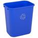 Continental 2818-1 Blue Plastic 28 Qt Retangular Recycling Wastebasket