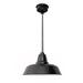 Cocoweb 16 Goodyear LED Pendant Light in Black with Galvanized Slilver Downrod