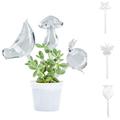 D-GROEE Glass Watering Globe Self Watering Spikes- Plant Watering Bulbs Devices- Bird Snail Star Butterfly Shape self Watering for Indoor and Outdoor Plants