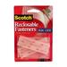3M Scotch Reclosable Fasteners 1-Inch by 3-Inch 2-Fastener 6-Pack