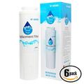 6-Pack Replacement for Whirlpool KBFL25EVBL Refrigerator Water Filter - Compatible with Whirlpool 4396395 Fridge Water Filter Cartridge - Denali Pure Brand