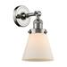 Innovations Lighting 203 Small Cone Small Cone 1 Light 10 Tall Bathroom Sconce - White