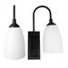 Westek Battery Operated Wall Sconces - 2 Pack Matte Black Finish - Easy Wireless Installation 4 Hour Auto Shut-Off - 2 Brightness Levels - 100 Lumen Battery Operated Wall Light