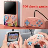 Game Console 500 Classic Games LCD Color Screen 2-player Game Toys Birthday Gift