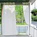 Outdoor Decor Sheers - 2 Panels Waterproof Curtain Sheer Privacy Linen Look Voile Drapes For Porch Pavilion Garden Lawn Corridor Sun Room Decor 52 W x 96 L