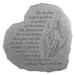 Mothers Garden Cast Stone Heart Marker Design Toscano In Memoriam Garden Marker