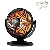 Heater Fan Portable Electric Space Heater with Thermostat 200W Indoor Portable Electric Heaters Safe and quiet Small Heater Fan For Office Bedroom Desk