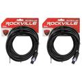 2 Rockville RCTS1425 25 14 AWG 1/4 TS to Speakon Pro Speaker Cable 100% Copper