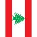 Toland Home Garden Flag of Lebanon Garden Flag