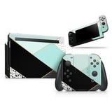 Design Skinz - Compatible with Nintendo 3DS XL - Skin Decal Protective Scratch-Resistant Removable Vinyl Cover - Minimalistic Mint and Gold Striped V1