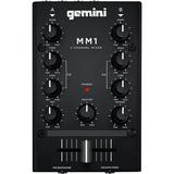 Gemini MM1 Professional Audio Pocket-Sized 2-Channel DJ Mixer w/ 2-Band EQ