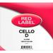 Super Sensitive Red Label Series Cello D String 1/4 Size Medium