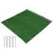 Artificial Grass Carpet High Density Fake Grass Mat 1cm Grass Height Artificial Grass Carpet Natural False Grass Rug Roll Lawn Realistic Garden Synthetic Turf for Outdoor Garden Yard Lawn