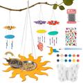 BeYumi Bird Feeder Craft for Kids DIY Wooden Wind Bell 3Packs