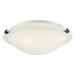 2799-02-32-Forte Lighting-Cirrus - 2 Light Flush Mount-4.5 Inches Tall and 12 Inches Wide-Antique Bronze Finish