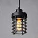 CNCEST Industrial Vintage Iron Cage Pendant Light European Industrial Metal Pendant Light Iron Pendant Light