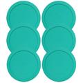 Idb | Lids For Pyrex And Anchor Round Glass Containers 2-Cups Green-6Pk