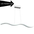 TFCFL Modern Wave LED Pendant Light Dimmable Hanging Light Fixture with Remote Control for Contemporary Living Room Dining Room Kitchen(100cm)